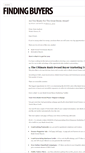 Mobile Screenshot of findingbuyers.com